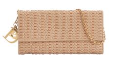 Woven WOC, Leather, Pink, DB, 3*